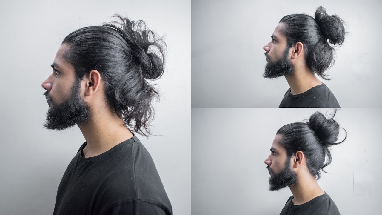 Stylish High Man Bun Hairstyle