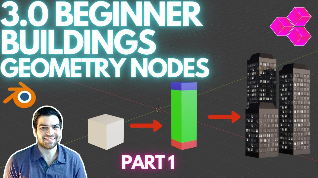 BUILDINGS With BEGINNER GEOMETRY NODES 3.0 - Part 1 Color Blocks - YouTube