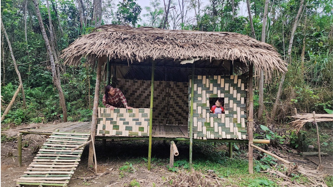 Full Video: 120 Days to Complete a New Bamboo House for a Single Mother ...