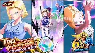 NEW F2P YELL ANDROID 18 & TOP GROSSING REWARDS INCOMING 😳🔥!? [Dragon Ball Legends 6th Anniversary]