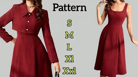 ✅ Sewing Pattern Drafting for Dress & Crop Jacket | A Stylish Look You’ll Love!
