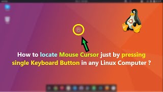 How to locate Mouse Cursor just by pressing single Keyboard Button in any Linux Computer ? Can You Enable Mouse Interaction In Linux Cli Terminal If Yes How Linux