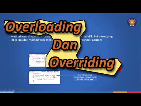 Video: Apa metode overloading dan overriding?