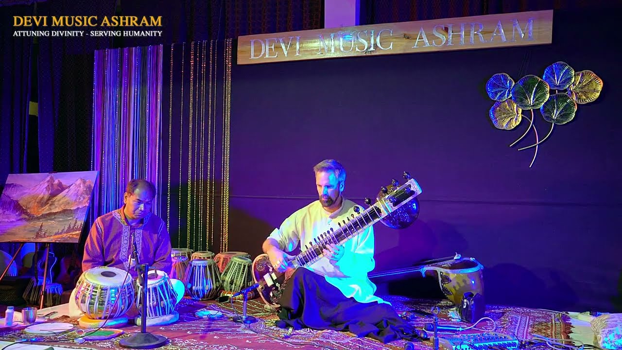 K G Westman Sitar - Raag Jhinjhoti and Dhun - Devi Music Ashram Rishikesh