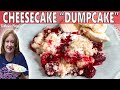 STRAWBERRY CHEESECAKE DUMP CAKE RECIPE | 4 INGREDIENT BAKE WITH ME DUMP CAKE