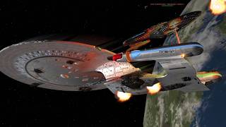 CSS Executioner vs the Assimilated Galaxy Class USS Valkyrie | Star Trek Bridge Commander
