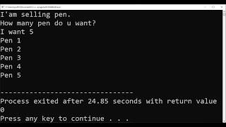 While loop in c programing