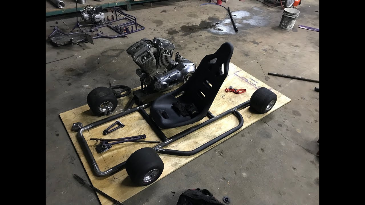 Part 1 of 1000cc race kart and Connor's drift trike - YouTube