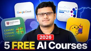Information 5 Best FREE AI Courses In 2026 (Google, Harvard, Microsoft & More) | Don't Pay for AI Course In 2026 Update