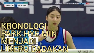 Kronologi Park Hye Min menjadi Libero dadakan #megatron #redspark #volley #volleyballworld #vleague