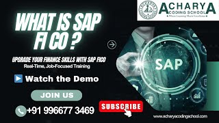 SAP FICO Demo Class | Real-Time Finance & Controlling | Acharya Coding School screenshot 4