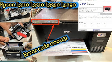 Blinking all lights | Error code 000031 Epson L3210 | How to fix Paper Jam | Printerinside