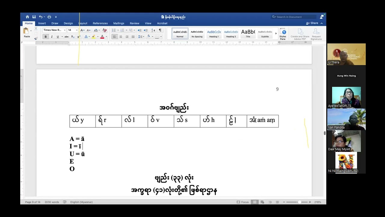 Introduction to Pāḷi and Technology, Day-4 ( 17.11.24 ) by Ashin Thera Vaṃsa