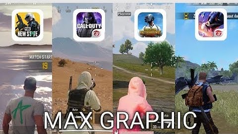 PUBG NEW STATE vs CODM vs PUBGM vs FreeFire - Comparison MAX GRAPHICS _ PK