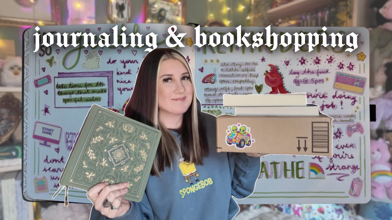 Y2K Book Vlog 💿 Journaling, Book Shopping, & Book Haul