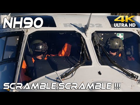 4K UHD SCRAMBLE, SCRAMBLE  NH90  SAR Koksijde