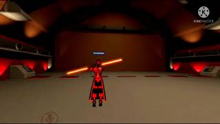 Star Wars Nova Spinning his lightsaber