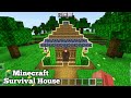 Minecraft: How To Build a Small Survival Wooden Modern House Tutorial ! 1.19