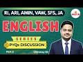RI, ARI, AMIN, VAW, SFS, JA _ENGLISH (PYQs) Discussion | Part- 2 | Chinmay Sir