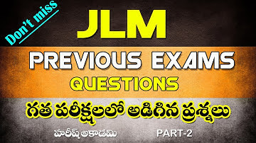JLM PREVIOUS EXAM QUESTIONS PART 2 | TSSPDCL JLM | HAREESH ACADEMY