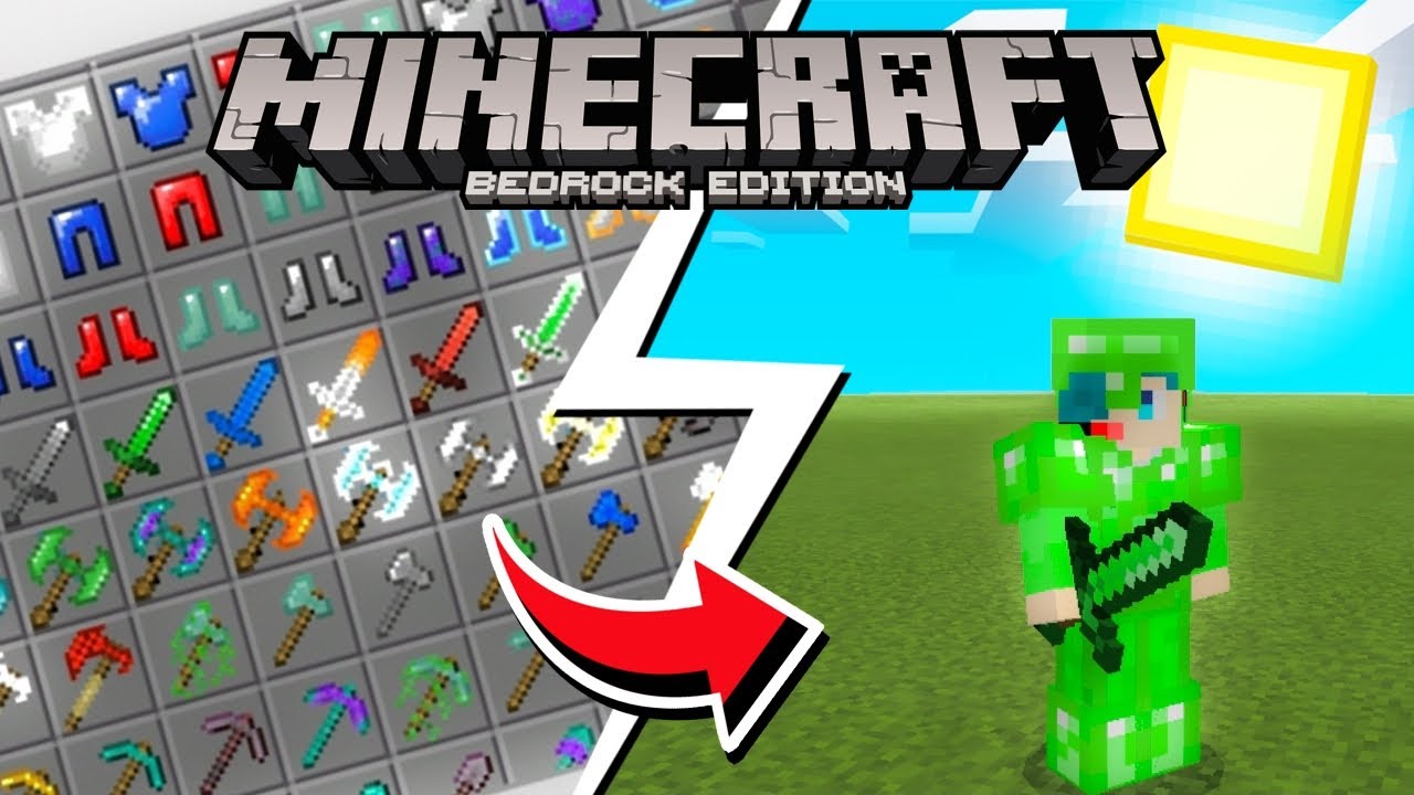 Novo Addon De Armaduras e Espadas Para o Minecraft PE!!! - YouTube