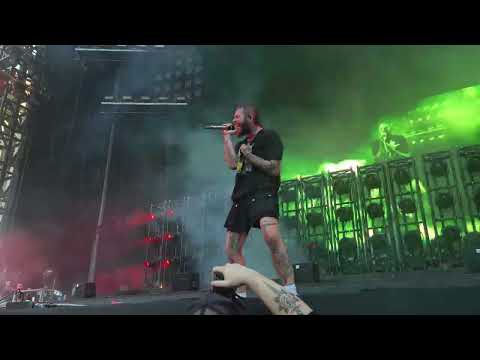 Post Malone TAKE WHAT YOU WANT and ROCKSTAR at Red Hot Chili Peppers Melbourne Feb 7 2023 IMG 1349