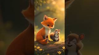 萌心炸裂!Fox & Squirrel Cute Animation 🦊🐿️ | 15秒治愈短片