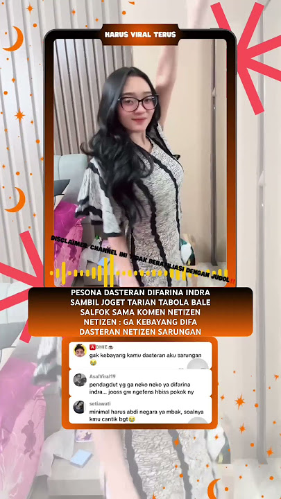 Difarina mode dasteran, netizen mode sarungan #difarinaindra #difarinaadella #viral #tabolabale