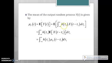 Transmission of a Random Process through a LTI Filter