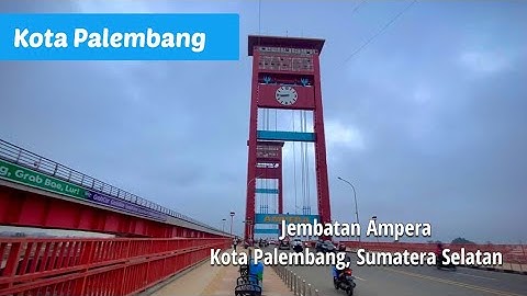Indahnya Jembatan Ampera diatas Sungai Musi, Palembang,Sumatera Selatan #palembang #sumateraselatan