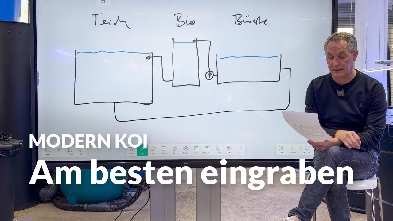 Wie baue ich nachträglich einen Bioturm ein ? | Modern Koi Blog #8044