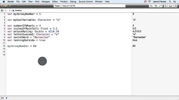 Creating Variables in Swift 2