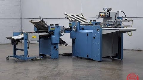 1996 MBO B20 Continuous Feed Paper Folder w/ 8 Page Unit, and Mobile Delivery