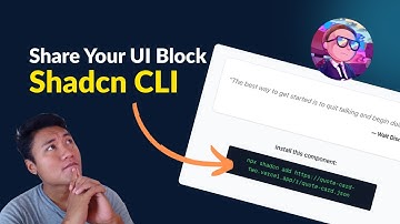 Create Your Own Shadcn/UI Block & Install It via CLI