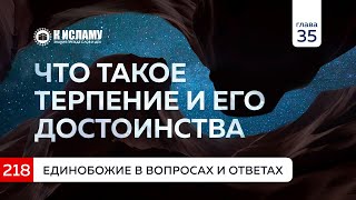 Вопрос 218. Что такое терпение и его достоинства. Единобожие в вопросах и ответах