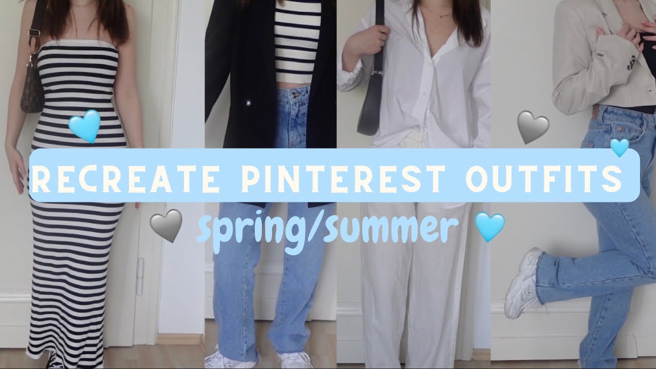 SPRING/SUMMER Pinterest Outfits nachstylen💖 | minimalromi - YouTube