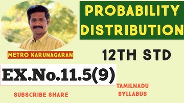 12th Std Maths Ex.11.5(9) In a binomial distribution consisting of 5 independent trials, the probabi