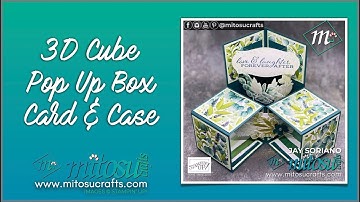 DIY 3D Cube Pop Up Box Card and Gatefold Card Case with Forever Greenery by Stampin Up