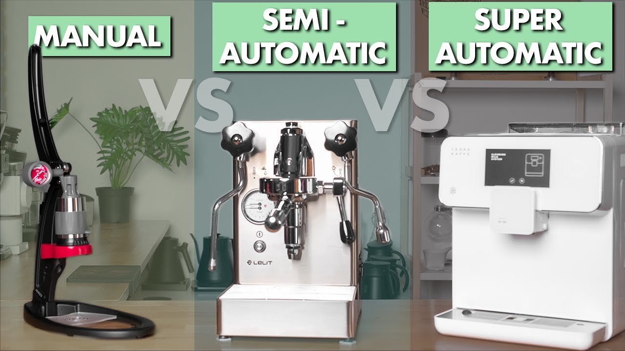 Automatic coffee machine vs manual coffee machine