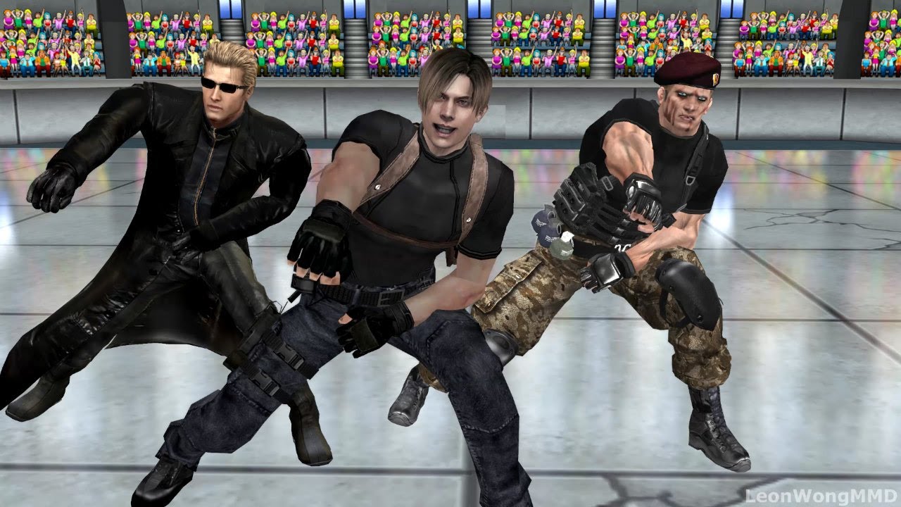 Albert Wesker, Chris Redfield, Leon S. Kennedy and Jack Krauser //  Biohazard // Resident Evil