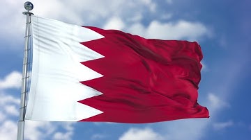 Bahrain Flag Animation Stock Motion Graphics