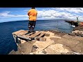 Exploring hawaii  cliff jumping  fishing the southern most point in the us  south point hawaii