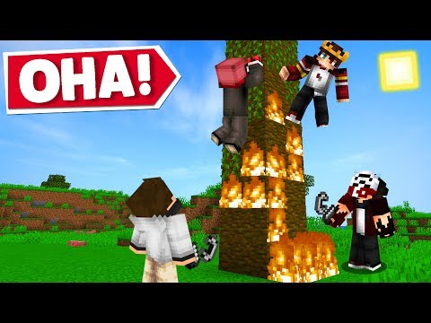 MİNECRAFT ama ARKADAŞIMIN AĞACINI YAKTIM - Minecraft Ekip Survival