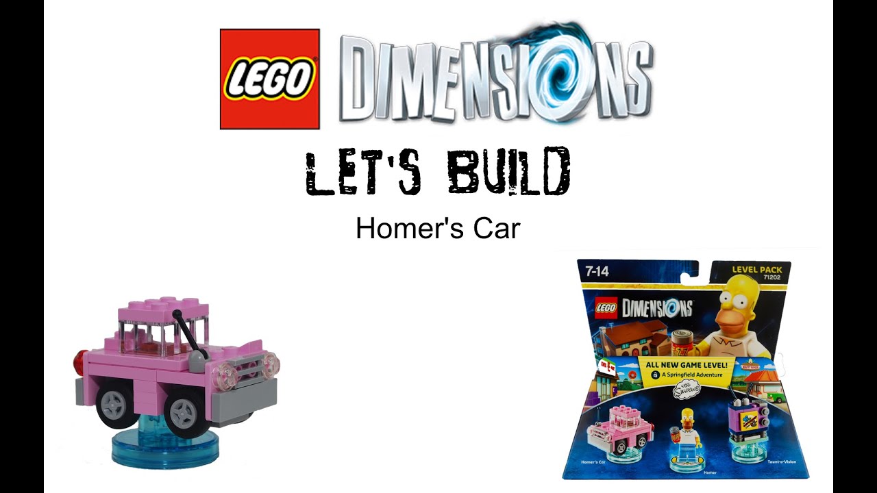 Let's Build Lego Dimensions Homer'Car vom The Simpsons Level Pack YouTube