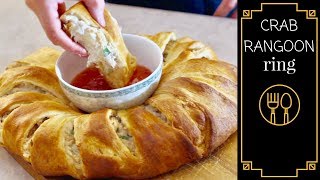 Crescent Ring Recipe || CRAB RANGOON RING || easy party recipe