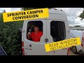 Sprinter Camper Van Conversion van life UK | Installing the rear windows