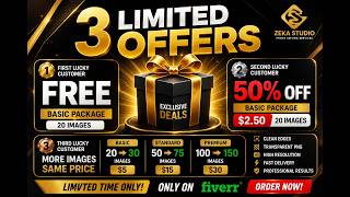 3 LIMITED Fiverr Offers FREE 50 OFF More Images Zeka Studio