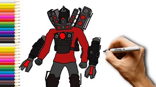 How to Draw Titan Speakerman | Skibidi Toilet 73