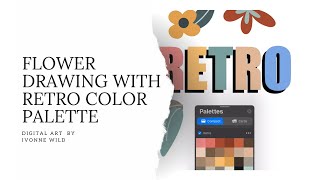 Procreate color palette #etsy #colorpalette #procreate #art #artist #ipad #drawing #retro #flowers Procreate color palette #etsy #colorpalette #procreate #art #artist #ipad #drawing #retro #flowers