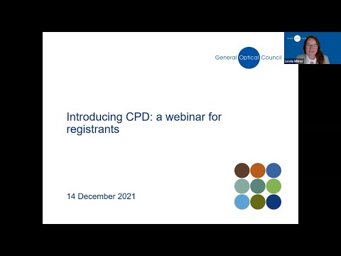 Introducing CPD: a webinar for registrants (14 December 2021)